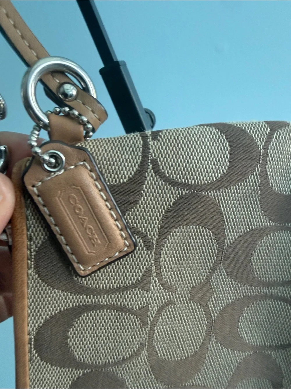 Coach wristlet signature